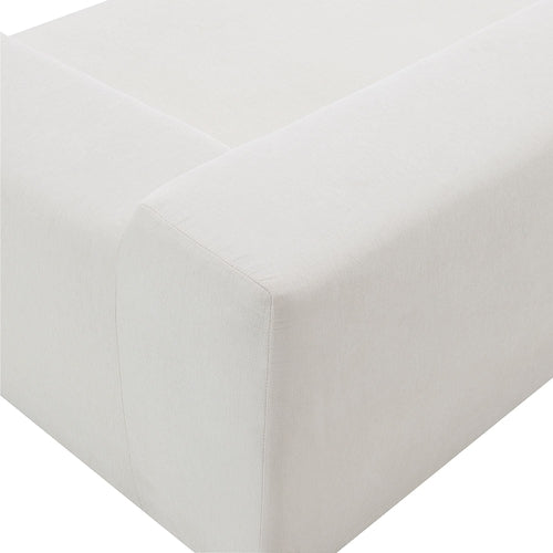 Canapé d’angle modulable en chenille avec méridienne séparable